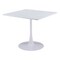 Homeroots 36" White Wood and Steel Pedestal Base Square Dining Table 571411 - alternate 2