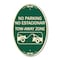 Signmission No Parking No Estacionar Tow Away Zone With , 12 In X 18 In Architectural, Heavy Gauge Aluminum A-OV-G-1218-23706 - alternate 1