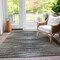Homeroots 3' X 5' Brown Taupe And Chocolate Striped Washable Indoor Outdoor Area Rug 577986 - alternate 2