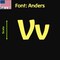 Aacc Self-Adhesive Vinyl Letter: V, Scale: 4.5 in. Color: Yellow Font: Anders by, 24PK AACC-Anders-UV-Yellow-I4.5x24 - alternate 1