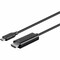 Monoprice USB Type C to HDMI 3.1 Cable - 5Gbps_ 4K at 30Hz_ Black_ 6ft 24441 - alternate 1