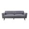 Homeroots 85" X 37" X 32" Gray Polyester Sofa 373995 - alternate 2