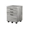 Homeroots 25" Grey Particle Board And Wood Filing Cabinet With Drawers 333502 - alternate 1