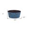 Homeroots 10in Blue Recycled Plastic Indoor Outdoor Round Pot Planter 488297 - alternate 2