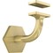 National Hardware Powell 3'' Brushed Gold Handrail Bracket N830-534 - alternate 1