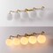 Jonathan Y Louis Parisian Globe 33" 5-Light Metal/Frosted Glass Modern Contemporary LED Vanity Light, Gold Paint JYL3559A - alternate 2