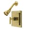 Kingston Brass Single-Handle Pressure Balanced Shower Faucet, Brushed Brass KB8657CQLSO - alternate 1
