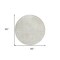 Homeroots 8' Ivory And Beige Round Geometric Washable Indoor Outdoor Area Rug 595081 - alternate 2