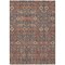 Homeroots 10' X 14' Red and Dark Blue Floral Washable Non Skid Indoor Outdoor Area Rug 564373 - alternate 2