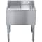 Amgood 1 bowl, Freestanding, 304 Stainless Steel, 24 in. W x 19 in. L x 33 in. H AMG SINK BAR S1C-101410-L-NF-Z - alternate 3