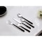 Homeroots Matte Black Stainless Steel Five Piece Hand Forged Place Setting 568257 - alternate 2