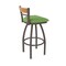 Holland Bar Stool Co Revelle 30in Swivel Bar Stool with Bronze Finish, Medium Back and Graph Parrot Seat 881 - alternate 3