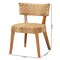 Bali & Pari Sabit Bohemian Seagrass and Mahogany Wood Dining Chair 251-13853-ZORO - alternate 3