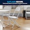 Flash Furniture Kids White Plastic Folding Chair, PK10 10-Y-KID-WH-GG - alternate 2