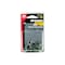 Gb Cable Staple, 9/16 in W Crown, 1-1/4 in L Leg, Metal, Graphite Black, 18PK MS-1575T - alternate 2