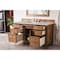 James Martin Vanities Brittany 60'' S Vanity, Saddle Brown w/ Victorian Sil Silestone Top w/FreePower Wireless Charger 650-V60S-SBR-FVSL - alternate 3