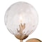 Vaxcel Olson 1 Light Brass Mid-Century Modern Wall Sconce Clear Globe Glass W0353 - alternate 4
