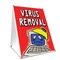 Signmission Virus Removal, 24 Inch x 18 Inch A-frame Yard Sign, Plastic Sign SBC-1824-Virus Removal - alternate 1