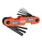 Klein Tools Hex Key Set, Compact Folding, Metric, 8-Key 70540M - alternate 1