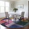 Homeroots 8' Green Copper And Pink Round Abstract Washable Indoor Outdoor Area Rug 604478 - alternate 2