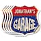 Signmission Jonathan's Garage, 4 inch X 4 inch, Vinyl Decal, 5PK SHI-D-5PACK-4-383-JONATHAN - alternate 1