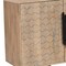 Homeroots 84" Beige Solid Wood Carved Geometric Sideboard with Four Doors 634318 - alternate 2
