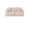 Deko Living 2 Place Seating Beige Outdoor Compressed Foam Sectional Sofas COP30217SET - alternate 1