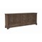 Homeroots 106" Brown Distressed Solid Wood Carved Floral Three Drawer Sideboard with Four Doors 642291 - alternate 3