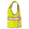 Dome75 Hi-Vis Safety Vest SM/MD Class ANSI/ISEA 107-2020 Class 2 , Zipper 6 Pockets, 2 Mic Tab DV2123 - alternate 4