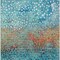 Homeroots 5' X 8' Blue Terra Cotta And Black Abstract Washable Indoor Outdoor Area Rug 603084 - alternate 2