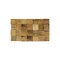 Homeroots Brown 3D Embossed Block Teak Reclaimed Wood Decorative Wall Panels 617485 - alternate 1