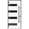 Vdomdoors Front Exterior Prehung Steel Door Ronex0131 Grey Entry Metal Modern Painted W36xH80 Right hand RONEX0131EXD-GRE-W36 X H80-RH-I - alternate 1