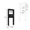 Homeroots 25" Black Wood Freestanding Double Door Bathroom Vanity 543620 - alternate 2