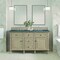 James Martin Vanities Lorelai 60in Double Vanity, Whitewashed Oak w/ 3 CM Parisien Bleu Silestone Top 424-V60D-WWO-FPBL - alternate 2