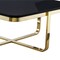 Homeroots 35" Black And Gold Stainless Steel Square Coffee Table 543858 - alternate 3