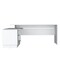 Homeroots 71" White Wood L Shape Computer Desk 571408 - alternate 1