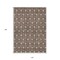 Homeroots 10' X 14' Chocolate And Beige Geometric Washable Indoor Outdoor Area Rug 595726 - alternate 2