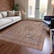 Homeroots 3' X 5' Pink And Mauve Medallion Washable Indoor Outdoor Area Rug 616070 - alternate 2