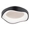 Vaxcel Bowen 1-Light Textured Black Modern Round LED Flush Mount Fixture, White Shade C0323 - alternate 1