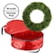 Pure Garden Front Door Wreath and Storage Bag 20 in Artificial Foxtail Fern Wreath and Zippered Tote 50-111BR - alternate 1