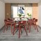 Leisuremod Rivo Collection Elegant Dining Chair in Dark Brown Wood, 2PK RC20WBR2 - alternate 4