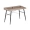 Homeroots 47" Taupe and Black Wood and Metal Parsons Computer Desk 489834 - alternate 2