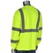 Pip ANSI Type R Class 3 Long Sleeve T-Shirt with 50+ UPF Sun Protection and Black Bottom Front 313-1390B-LY/L - alternate 2