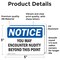 Signmission You May Encounter Nudity Beyond This Point, 5 Inch X 3.5 Inch, Vinyl Decal, 2PK OS-2PACK-NS-D-35-L-19094 - alternate 2