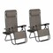Lavish Home Zero Gravity Chairs with Table and Holders, Gray Outdoor Recliners, Set of 2 80-ANTIG-2 - alternate 1