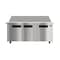 Koolmore 70 in. 3 Door Refrigerated Mega Sandwich Prep Table, 30 Pan Capacity and 22  Cu. Ft. of Storage KM-MPTR70-3D - alternate 1