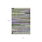 Homeroots 10' X 14' Moss Green Olive Green And Purple Striped Washable Indoor Outdoor Area Rug 613271 - alternate 2