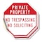 Signmission Private Property No Trespassing No, 6 inch X 6 inch, Vinyl Decal, 2PK OC-D-2PACK-6-159 - alternate 1