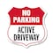 Signmission No Parking Shield Sign Active Driveway, 6 Inch X 6 Inch, Plastic Sign SHI-P-6-397 - alternate 1