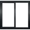 Factory 2U Windows Horizontal Sliding Impact Window 36in x 24in, Black Laminate Vinyl, LowE Laminated Glass High Alt 804027 - alternate 1
